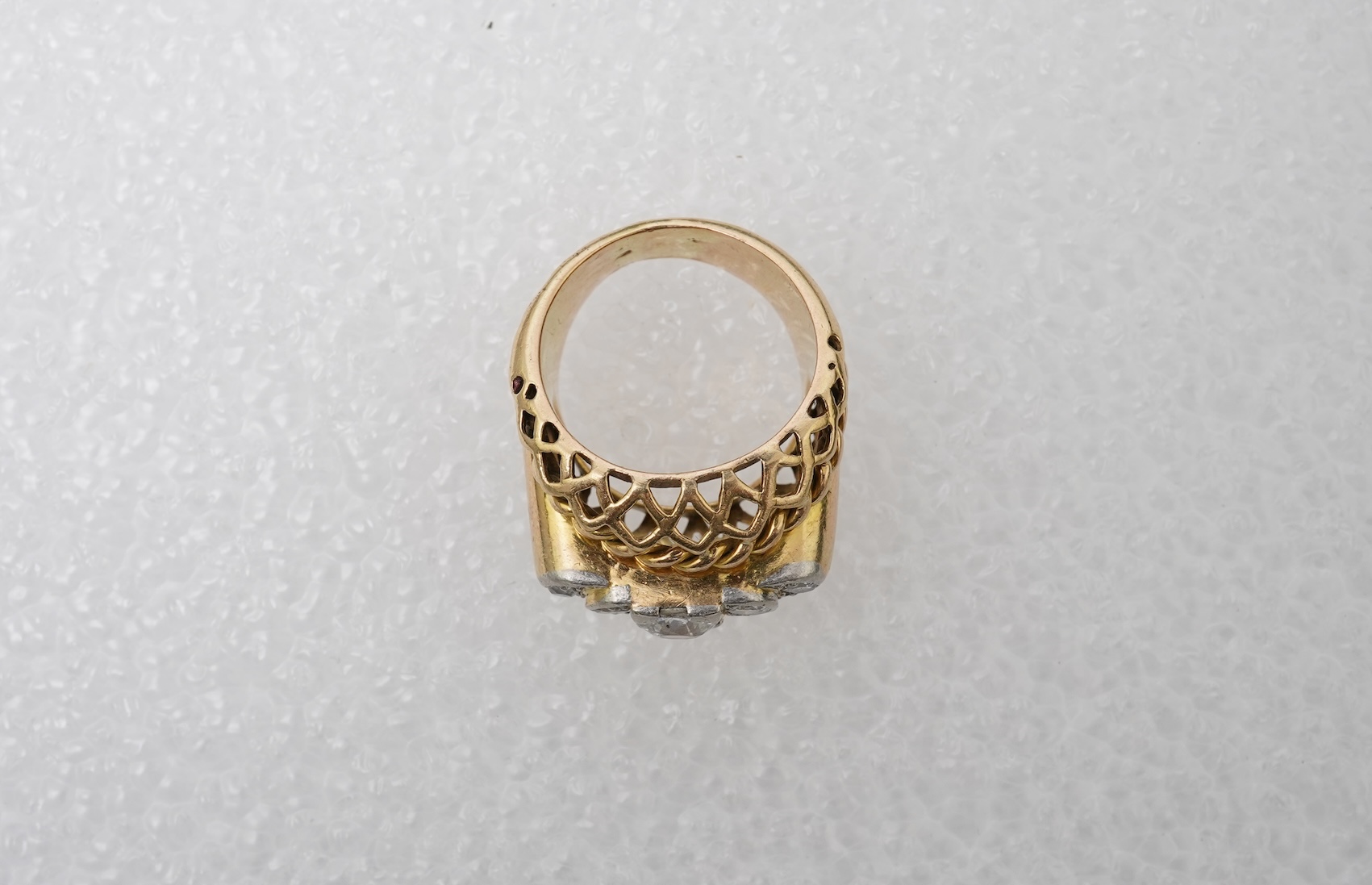 A diamond dress ring, mid 20th century